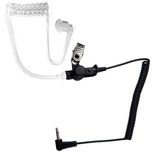 3.5mm Police Listen Only Acoustic Tube Earpiece Headset for Radio Speaker Mic by The Comm Guys