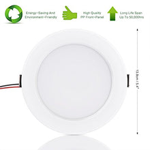 Load image into Gallery viewer, Ultra-thin LED Panel Light Round Concealed Recessed Ceiling Lamp Downlight, Color Changing RGB with Remote Control AC 85-265V (10W)
