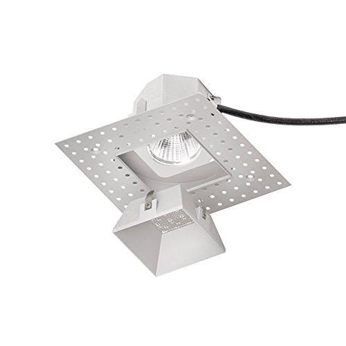 WAC Lighting R3ASDL-N830-HZ Aether Square Invisible Trim with LED Light Engine Narrow 25 Beam 3000K Soft White, Haze