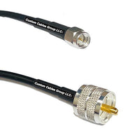 6 feet RFC195 KSR195 Silver Plated SMA Male to PL259 UHF Male RF Coaxial Cable