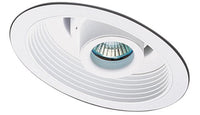 Elco Lighting EL1612B S6 6 Low Voltage Retrofit Trim - Adjustable Spot with Stepped Baffle