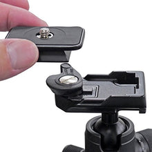 Load image into Gallery viewer, Velbon QHD-S4M 271679 Free Head Stand, Small, Bottom Diameter 1.3 inches (34 mm), Link Fastening System, Torque Adjustment, Quick Shoe Compatible, Aluminum
