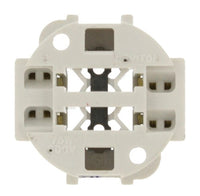 Leviton 26725-4A6 75W-600V, Vertical Screw Down With Round Base For 70W Lamps , White