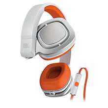 Load image into Gallery viewer, JBL J55i High-Performance On-Ear Headphones with JBL Drivers, Rotatable Ear-Cups and Microphone - Orange
