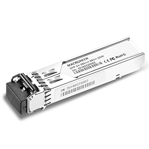 Macroreer for Arista SFP-1G-SX SFP 1000Base-SX Transceiver 850nm 550-meter with DOM Support Dual LC/PC Connector Mini-GBIC 1000Base-sx Transceiver Module
