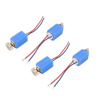 Aexit 4 Pcs Accessories DC 3V 4 x 8mm 3500RPM Mini Vibration Motor Blue for Accessory Kits Cell Phone