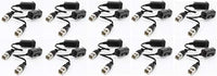 10 Pairs CCTV Balun for BNC Video Transmission via Cat 5e / Cat 6, Support 4K Video with Built-in Transient Voltage Surge Protection 10 Pairs