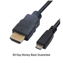 Load image into Gallery viewer, 1.5m 5ft Micro USB Male to HDMI Male Connection Power Supply Extension Cable
