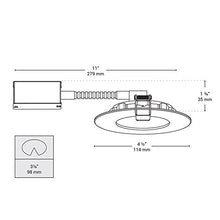 Load image into Gallery viewer, BAZZ Slim Round Integrated LED Recessed Light Fixture Kit, Dimmable, Damp Location, Energy Efficient, 4-in, White
