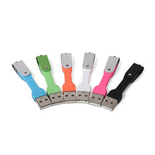 Load image into Gallery viewer, MaximalPower Micro-USB to USB Key Chain Cable for Smartphones - Retail Packaging - Blue
