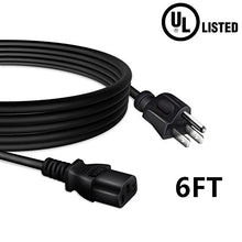 Load image into Gallery viewer, PK Power UL Listed 6ft/1.8m AC in Power Cord Outlet Socket Cable Plug for ViewSonic Pro9000 Pro8300 Pro8200 PJD7820HD 1080p 3D DLP Home Theater Projector
