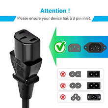 Load image into Gallery viewer, AMSK POWER 3-Prong 12 Ft 12 Feet Ac Power Adapter US Extension Wall Cord Power Cable for VIZIO TV E371VL E470VLE E422VLE E472VLE M3D550SL VF551XVT
