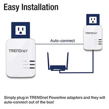 Load image into Gallery viewer, TRENDnet Powerline 1300 AV2 Adapter Kit, Includes 2 x TPL-422E Powerline Ethernet Adapters, IEEE 1905.1 &amp; IEEE 1901, Gigabit Port, Range Up To 300m (984 ft), Simple Installation, White, TPL-422E2K
