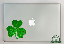 Load image into Gallery viewer, Irish Lucky Shamrock Specialty Vinyl Decal Sized to Fit A 13&quot; Laptop - Green Metal Flake

