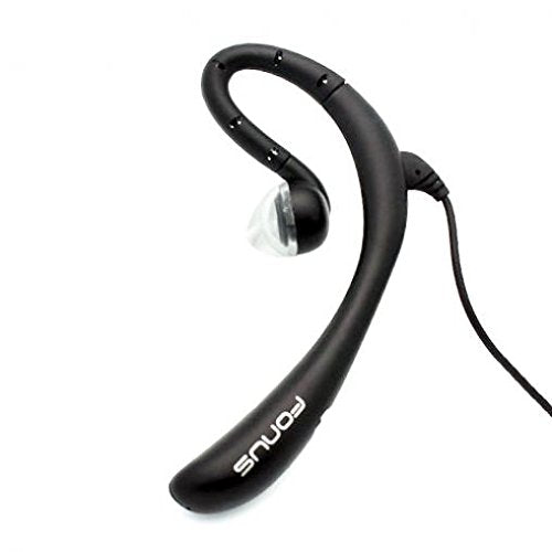 Wired Headset Mono Handsfree Earphone 3.5mm Headphone Boom Microphone Single Earbud [Black] for Samsung Galaxy S8, S9, Note 8, S8/S9 +