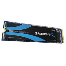 Load image into Gallery viewer, Sabrent 256GB Rocket NVMe PCIe M.2 2280 Internal SSD High Performance Solid State Drive (SB-ROCKET-256)
