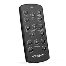 Load image into Gallery viewer, AODELAN Camera Remote Control - Universal Wireless Controller Shutter Release for Canon 6D 70D 60D T5i T7i, Nikon D5500 D3300 D5300 D5200 D600 D7000 D3200 D90, Sony, Pentax, Olympus
