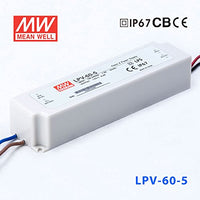 MeanWell LPV-60-5 Power Supply _ 40W 5V - IP67