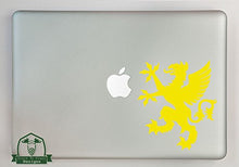 Load image into Gallery viewer, Griffin Vinyl Decal Sized to Fit A 15&quot; Laptop - Yellow
