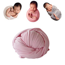 Load image into Gallery viewer, Newborn Photography Stretch Wrap Boy Girl Baby Wraps Photography Props Bbaby Photo Prop Stretch (Pink)
