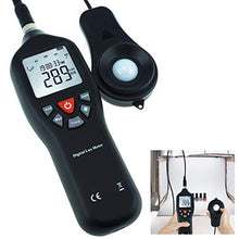 Load image into Gallery viewer, Gain Express Digital Light Meter Lux Meter Measurement Range Detachable Sensor 0 to 200,000 Lux Min/Max/Avg Functions (with Data Record Function) + CD Software w/USB Power Cable
