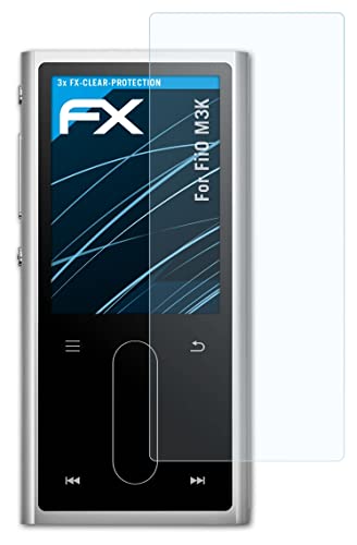 atFoliX Screen Protection Film Compatible with FiiO M3K Screen Protector, Ultra-Clear FX Protective Film (3X)