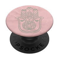 Hamsa with Hearts - Rose Pink - Gift for Valentine's Day PopSockets PopGrip: Swappable Grip for Phones & Tablets