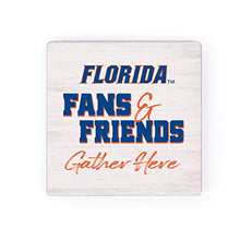 Load image into Gallery viewer, University of Florida Gators Fans and Friends Gather 2.75 x 2.75 Wood Magnet
