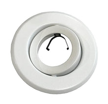 Load image into Gallery viewer, 4-Inch Line Voltage Trim Recessed Light fit Halo/Juno , Adjustable Gimbal Ring (White)
