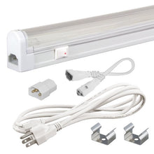 Load image into Gallery viewer, Jesco Lighting SG4-CPS-28-41w 28W 4100K Sleek Plus Adjustable Fluorescent Fixture Kit with Switch, White
