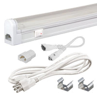 Jesco Lighting SG4-CPS-24-41w 24W 4100K Sleek Plus Adjustable Fluorescent Fixture Kit with Switch, White