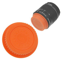 Fotodiox Designer (Orange) Lens Rear Cap Compatible with Canon EOS EF and EF-S Lenses