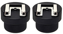 Load image into Gallery viewer, 2 Pack Desmond All Metal Cold Shoe Flash Adapter w 1/4 Thread &amp; Nut Compatible with Manfrotto Magic Arm
