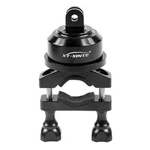 Load image into Gallery viewer, XT-XINTE 360 Swivel Rotating Bar Bike Mount for 22-32MM Selfshot Arm Compatible for GoPro Hero Series Cycling Skydiving Skiing Silver (Black)
