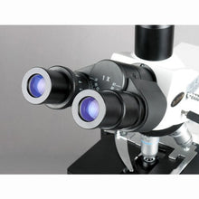Load image into Gallery viewer, AmScope T690C-PL Trinocular Compound Microscope, 40X-2500X Magnification, WH10x and WH25x Super-Widefield Eyepieces, Infinity Plan Achromatic Objectives, Brightfield, Kohler Condenser, Double-Layer Me
