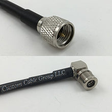 Load image into Gallery viewer, 12 inch RG188 MINI UHF MALE to QMA MALE ANGLE Pigtail Jumper RF coaxial cable 50ohm Quick USA Shipping
