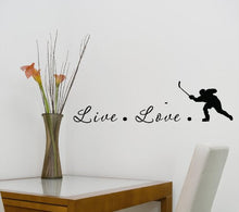 Load image into Gallery viewer, #2 Live love hockey Vinyl Decal Matte Black Decor Decal Skin Sticker Laptop
