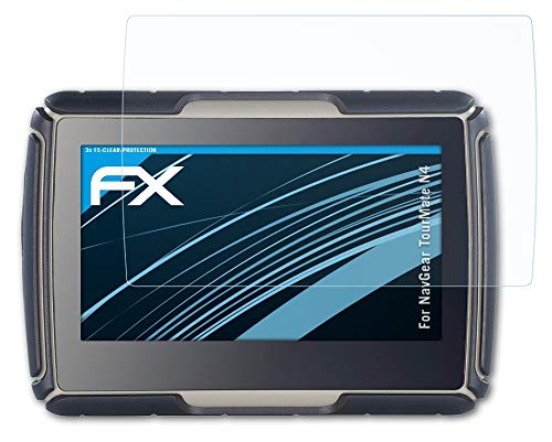 atFoliX Screen Protection Film Compatible with NavGear TourMate N4 Screen Protector, Ultra-Clear FX Protective Film (3X)