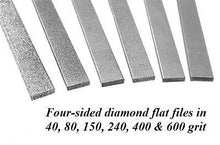 Load image into Gallery viewer, GC - 6pc 7&quot; 180mm Diamond Flat File Set 40 to 600 Grit For Ceramics Tile GlassUS FASTPER
