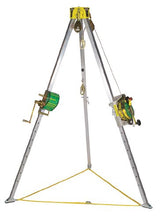 Load image into Gallery viewer, MSA 10117244 Confined Space Entry Kit, Includes 8&#39; Workman Tripod, 50&#39; Lynx Rescuer, Mounting Bracket, Pulley and 1&quot; Carabiner, ANSI Standard
