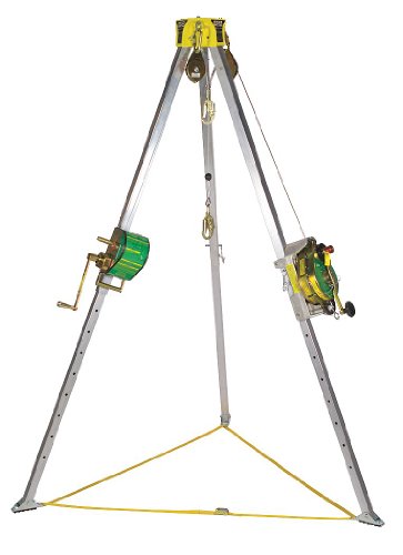 MSA 10117244 Confined Space Entry Kit, Includes 8' Workman Tripod, 50' Lynx Rescuer, Mounting Bracket, Pulley and 1
