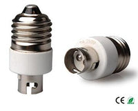 E-Simpo 6-Pack E27 to BA15D Adapter,E27 to BA15D Lamp Base Converter,Ceramic, Z1118