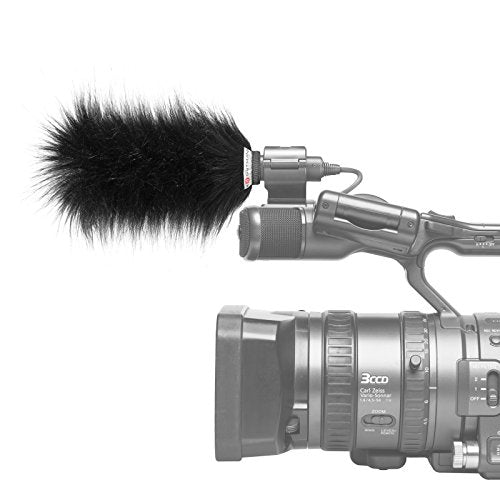 Gutmann Microphone Fur Windscreen Windshield for JVC GY-HD110 / GY-HD110E | Made in Germany