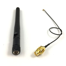 Load image into Gallery viewer, 3G GSM Antenna 2dbi SMA Male Connector with SMA Female Jack to UFL./ IPX 1.13 Pigtail WiFi Cable 15cm
