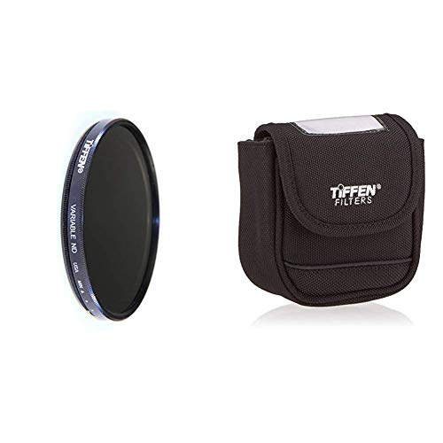 Tiffen 82mm Variable ND Filter & Large Belt Style Filter Pouch for Filters 62mm to 82mm