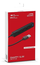 Load image into Gallery viewer, Speedlink INT-SL-140000-BK 4-Port Snappy Slim USB Hub - Black
