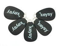Keysy Rewritable RFID Key Fobs (5-Pack, Black)