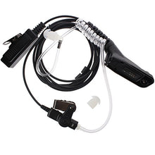 Load image into Gallery viewer, KENMAX Air Tube FBI Earpiece Headset with Remote PTT Mic for Motorola XPR6300 APX7000 XiRP8200 DP3400 DGP4150
