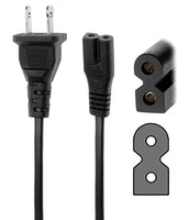 AMSK POWER 12 Ft 12 Feet 2 Prong Polarized Power Cord forVIZIO TV E50-C1 E55-C1 D650i-B2 E65X-C2 E32-D1 E700i-B3