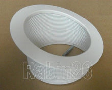 Load image into Gallery viewer, 6&quot; Inch Slope Recessed Ceiling Can Light Step Trim Baffle R40 PAR38 WHITE
